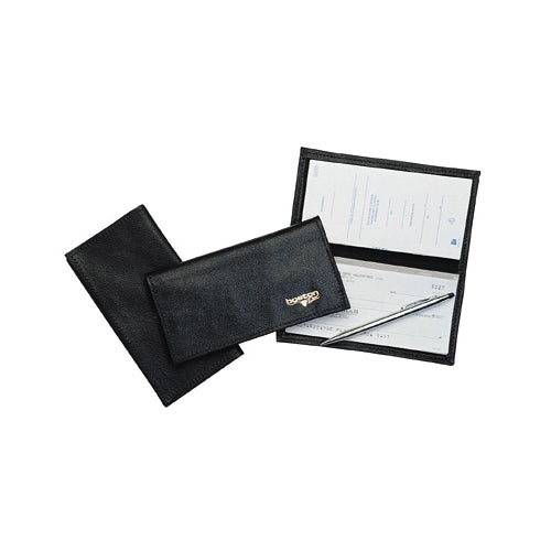 CHECKBOOK COVER SOFT LTRBLACK