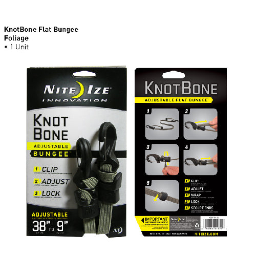 Knot Bone Flat Bungee Foliage