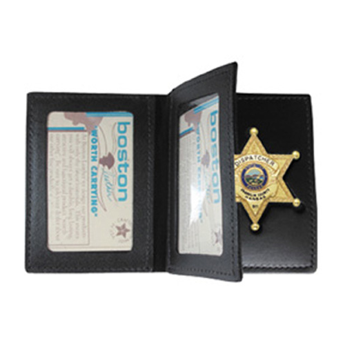 Model 122 Book Style Badge Case W/ 2 Id Windows