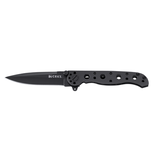 Columbia River - M16 Stainless - Spear Point, Razor-Sharp Edge, Black Handle, Black Oxide Blade, Framelock