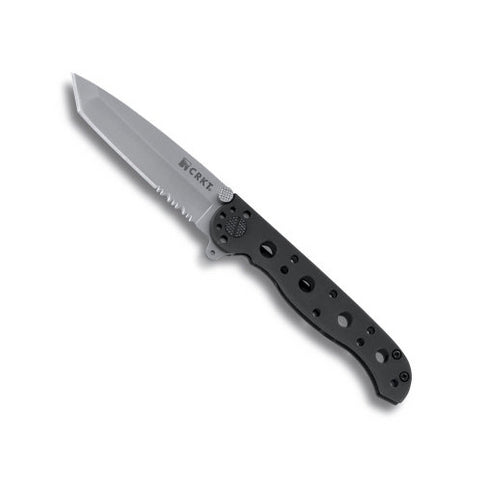 Columbia River - M16 Stainless - Tanto, Combination Edge, Black Handle, Bead-Blast Blade, Framelock