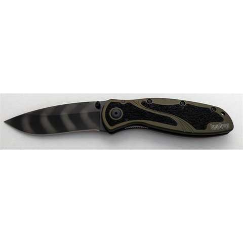 Kershaw Blur Olive-Tiger Stripe