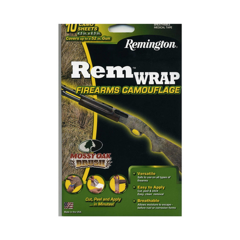 Rem Wrap 3M Breathable Camo Wrap      (Covers up to a 52” gun = 10 sheets) REALTREE MAX-4