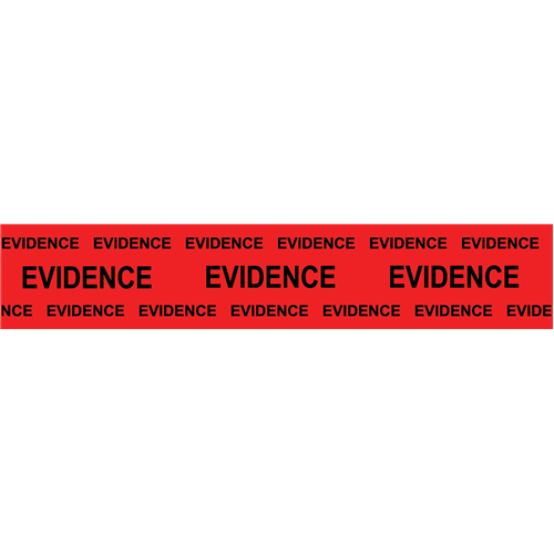Sirchie - Evidence Tape-Bl on Red-2"x165