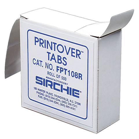 Sirchie - PrintOver? Tabs on a Roll, 500ea.