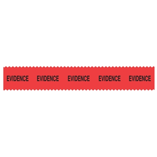Sirchie - SIRCHMARK? Evidence Integrity Tape Red w- Black "Evidence" 108'