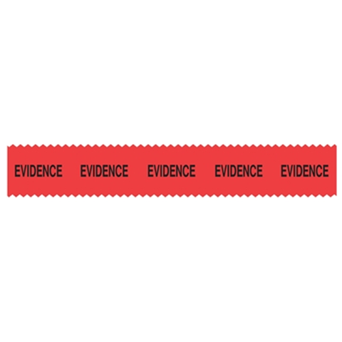 Sirchie - SIRCHMARK? Evidence Integrity Tape Red w- Black "Evidence" 108'