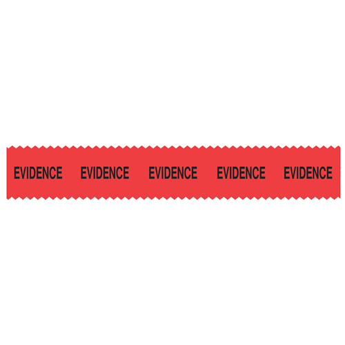 Sirchie - SIRCHMARK? Evidence Integrity Tape Red w- Black "Evidence" 54'
