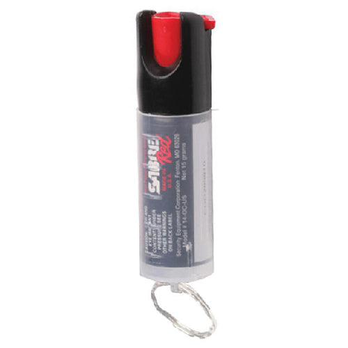 SABRE Red USA .54 oz key ring in small clam shell