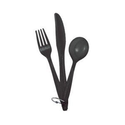 One Person Flatware Set Black